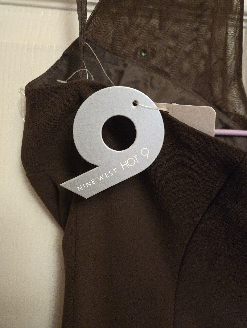 Nine West Dress 90/00s Brown Halter Dress - Picture 11 of 16